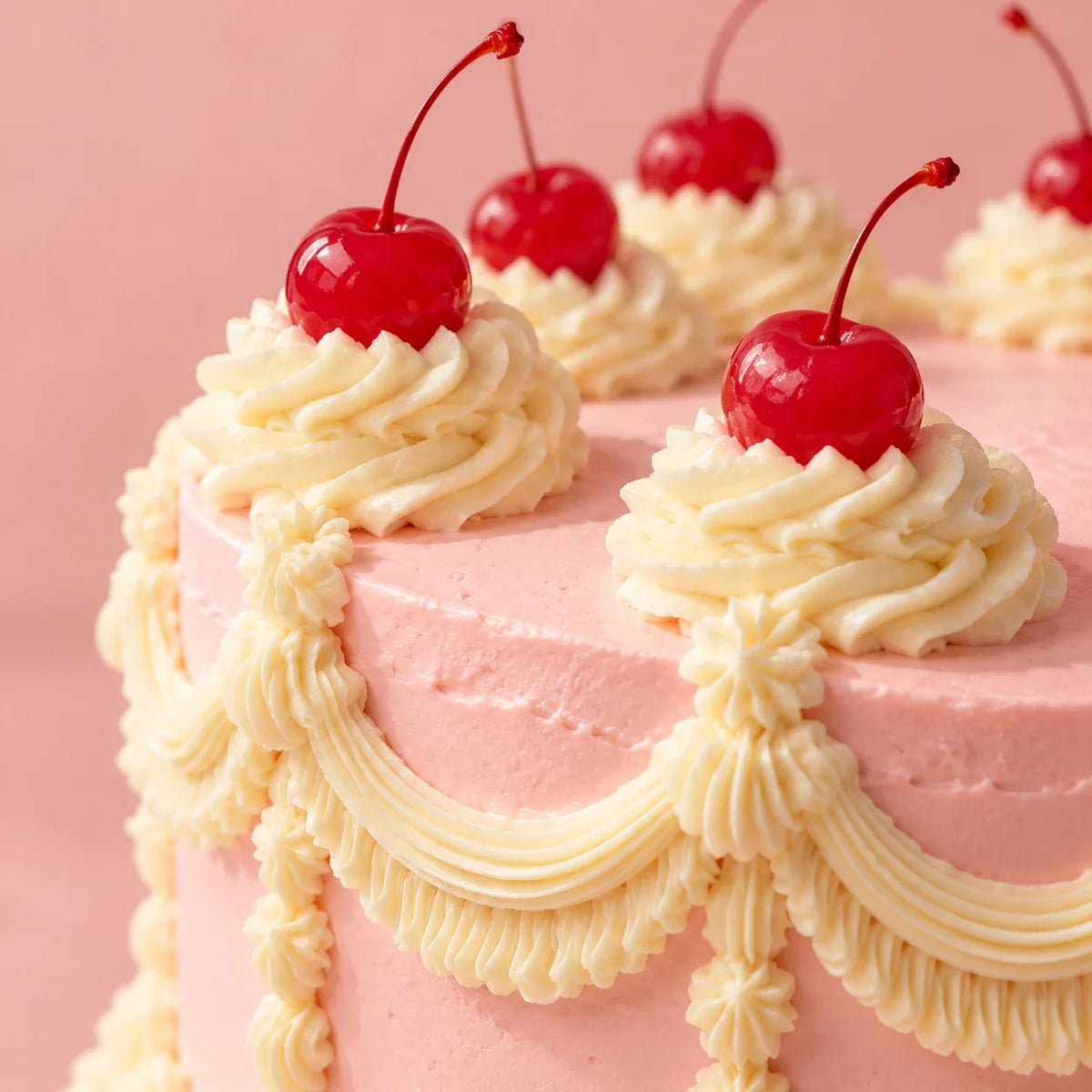 The Cherry on Top — frosting and topping close-up