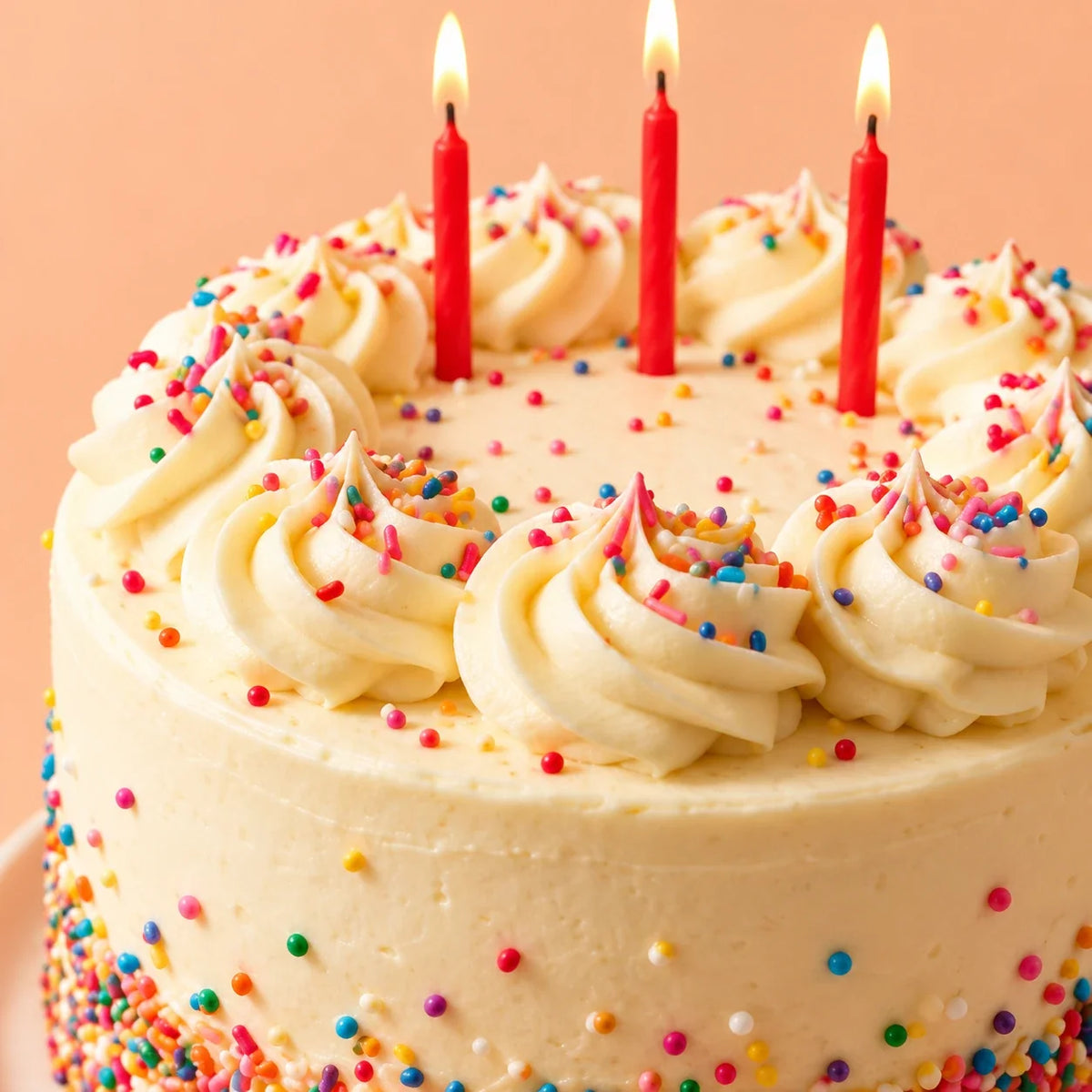 Party in a Slice — frosting and topping close-up